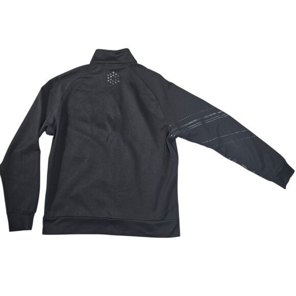 Puma Full-Zip Track Jacket With Graphic Stripes Mens Size XL Black - Picture 15 of 16